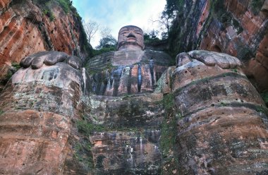 Grand Buddha of Leshan, Sichuan, China clipart