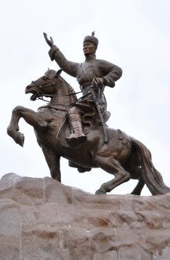 Genghis Khan, Sukhbaatar Square, Ulaanbaatar clipart