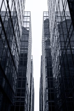 Glass Office Skyscrapers, Hong Kong clipart