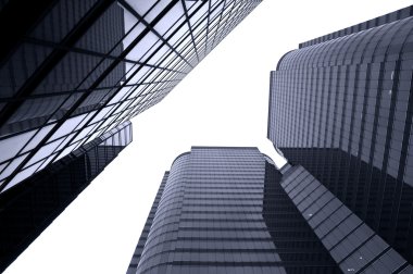 Glass Commercial Buildings, Hong Kong clipart