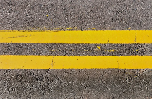 Double Yellow Lines — Stock Photo, Image