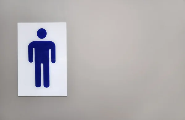 Heren openbaar toilet teken — Stockfoto