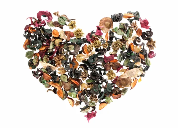 Heart made of flowers — Stock Photo, Image