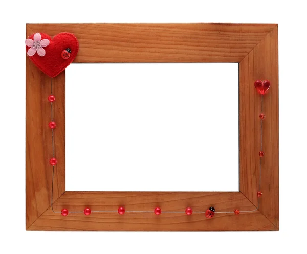 Cornice in legno San Valentino — Foto Stock
