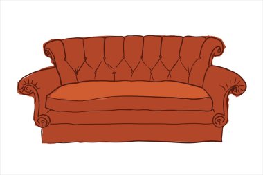 Friends sofa clipart