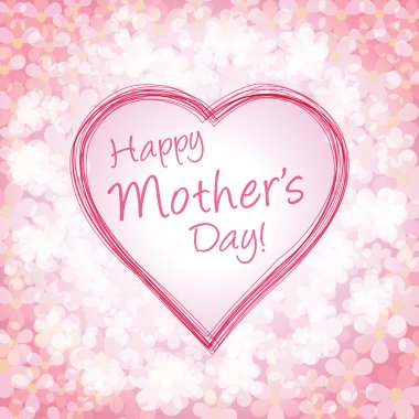 Happy mother's day background, vector illustration clipart