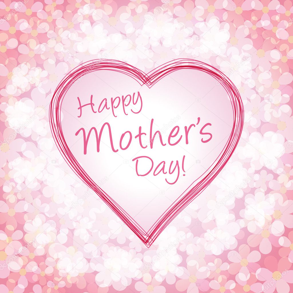 Happy mother's day background, vector illustration