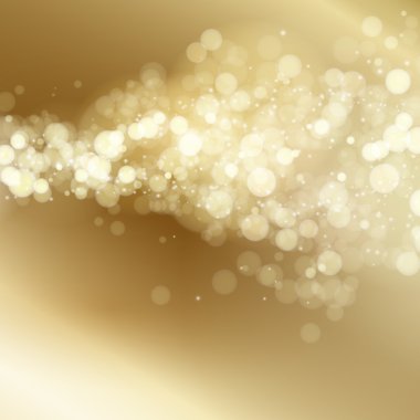 Golden light abstract vector background clipart