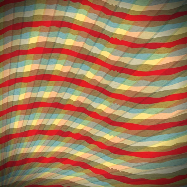 Retro color wave pattern — Stockvector