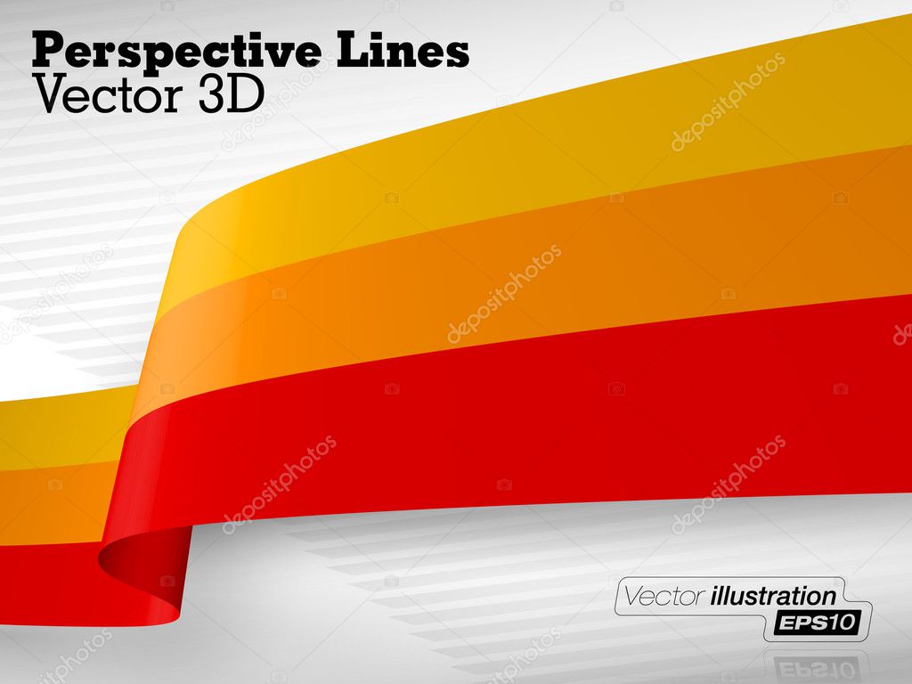 3D Vector Perspective Lines