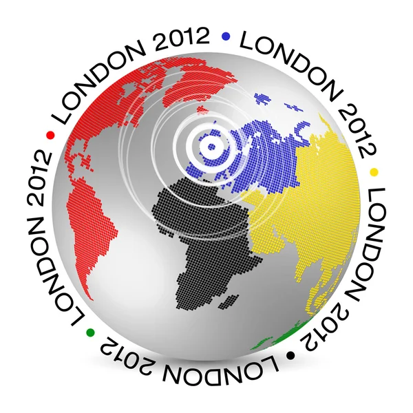 オリンピック ロンドン地球の図 — ストックベクタ