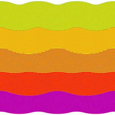 Colorful seamless waves pattern clipart