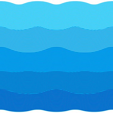 Colorful seamless waves pattern clipart