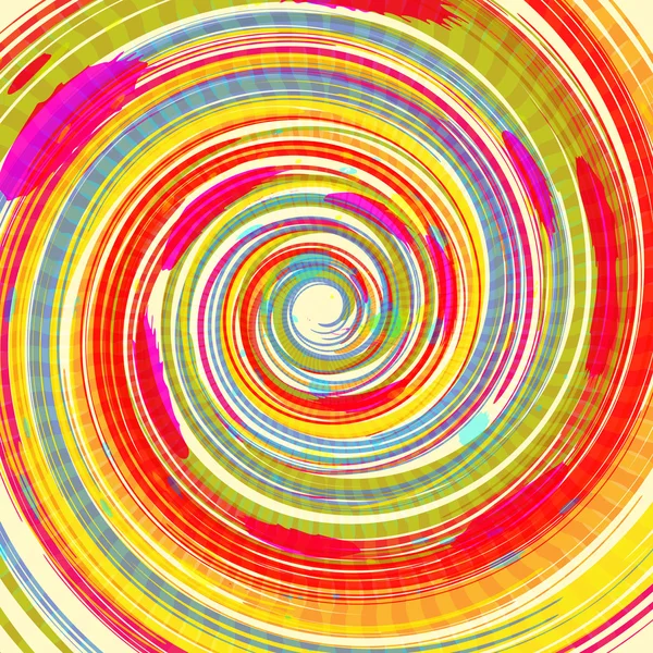 Ilustração swirly abstrato colorido — Vetor de Stock