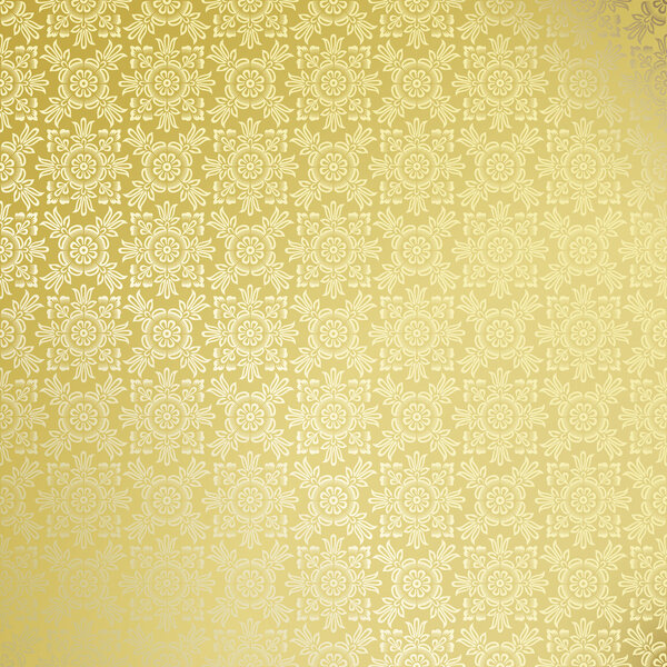 Seamless golden damask wallpaper