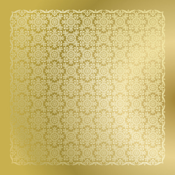 Golden damask wallpaper