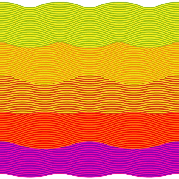 Färgglada sömlös vågor mönster — Stock vektor