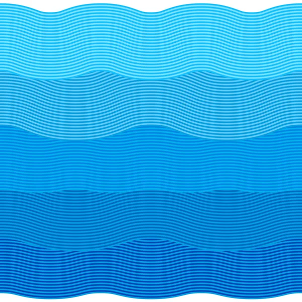 Färgglada sömlös vågor mönster — Stock vektor