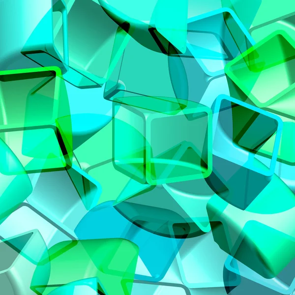 Ilustración abstracta 3d de cubos — Foto de Stock