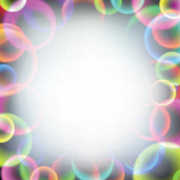 Burbujas de jabón arco iris — Archivo Imágenes Vectoriales