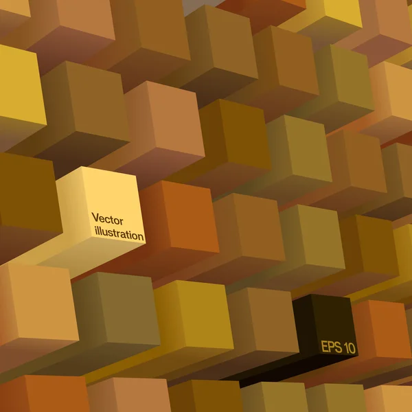 Cubes 3D colorés — Image vectorielle