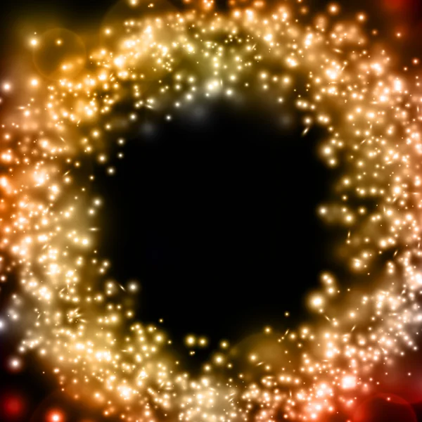 Abstrait vecteur lunineux fond d'or — Image vectorielle