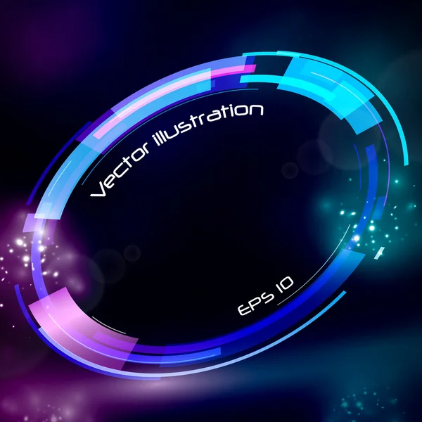 Technology futuristic circle — Stock Vector