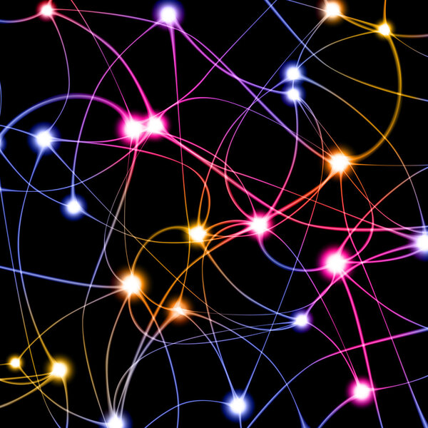 Digital illustration of neuron