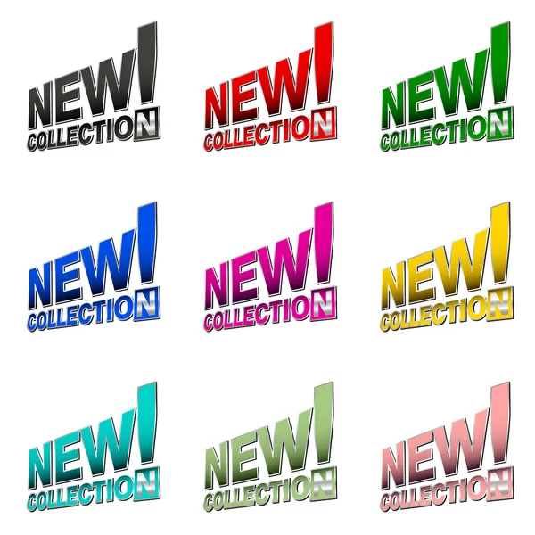 Ny kollektion! kommersiella etiketter — Stock vektor