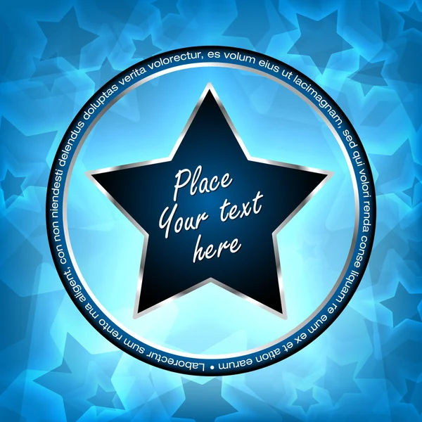 Fond d'étoile vecteur bleu — Image vectorielle
