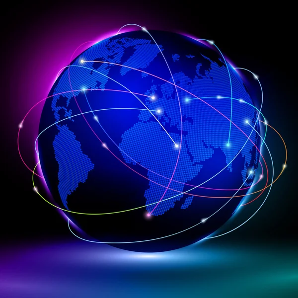 Concetto Internet globale — Vettoriale Stock