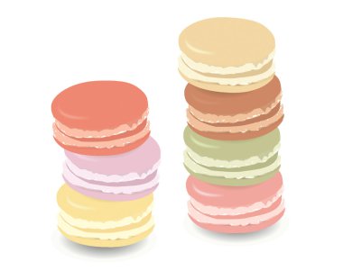 renkli macaroons