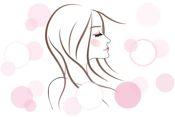 stock vector Beautiful woman face