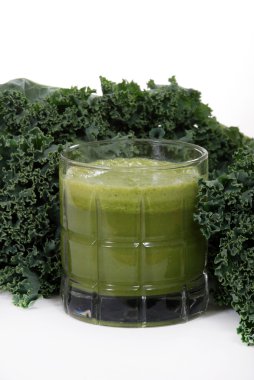 Kale and juice clipart