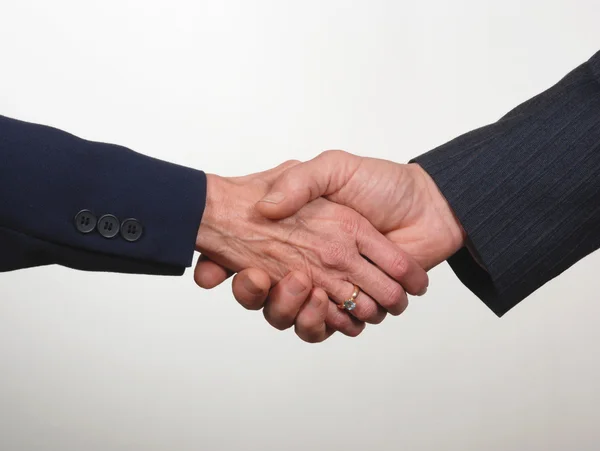 stock image Corporate handshake, male and female hands