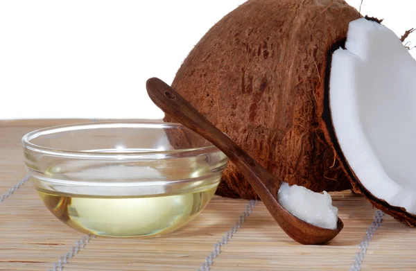 Kokosolie Stockfoto