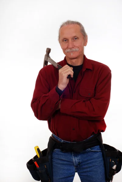 Stock image Contractor holding hammer