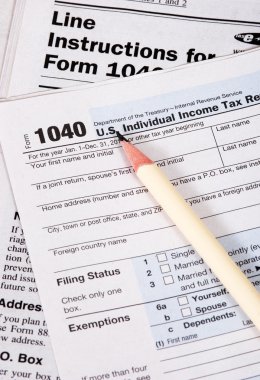 Tax Form 1040 clipart