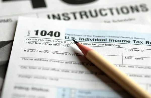 U.S. Tax Forms Stock Image