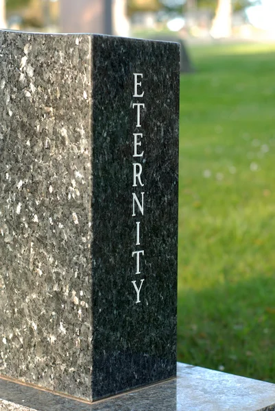 'Eeuwigheid' grafsteen — Stockfoto