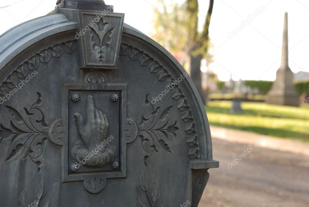 Carved Headstone