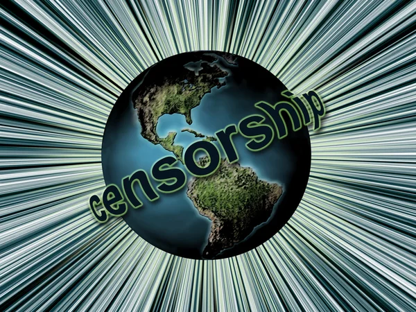 Global censorship — Stock Photo, Image