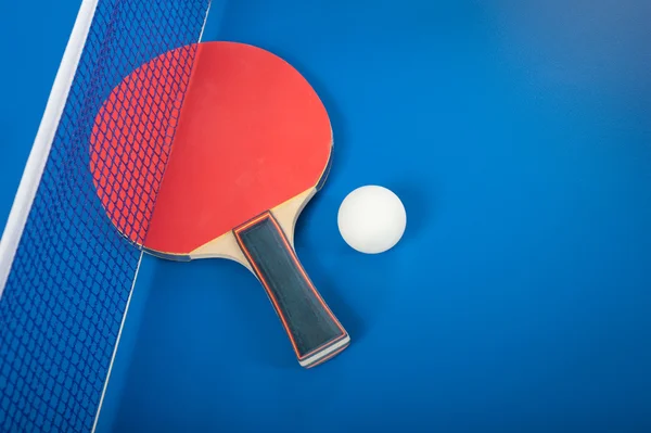 乒乓球的设备 — 图库照片