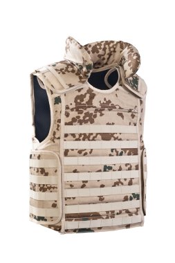 Camouflage bulletproof vest clipart