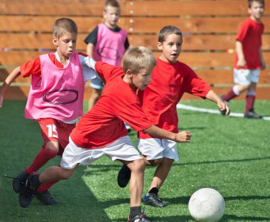 Kids soccer clipart