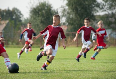 Kids soccer clipart