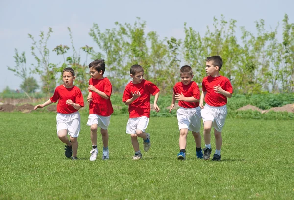 Voetbal trein — Stockfoto