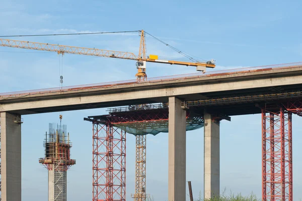 stock image Construction of a new bridge