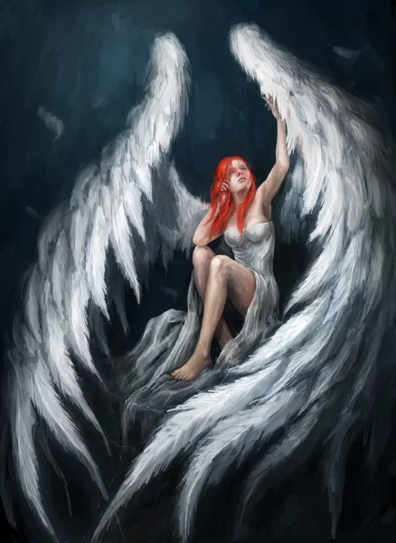 Дівчина ангел — стокове фото