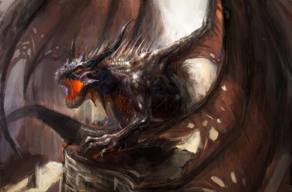 Dragón ataque — Foto de Stock